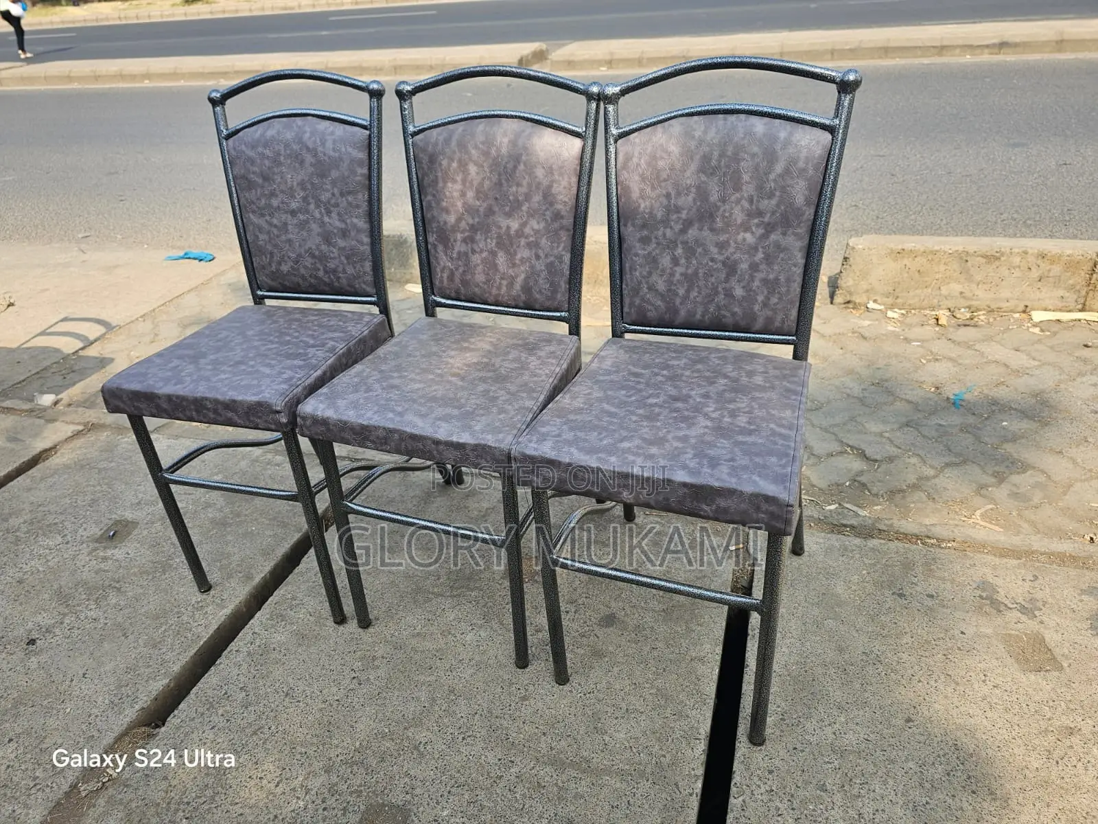 Restaurant And Bar Silver Coated Chairs