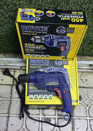 Royce 450 Watt Electric Drill. Red450