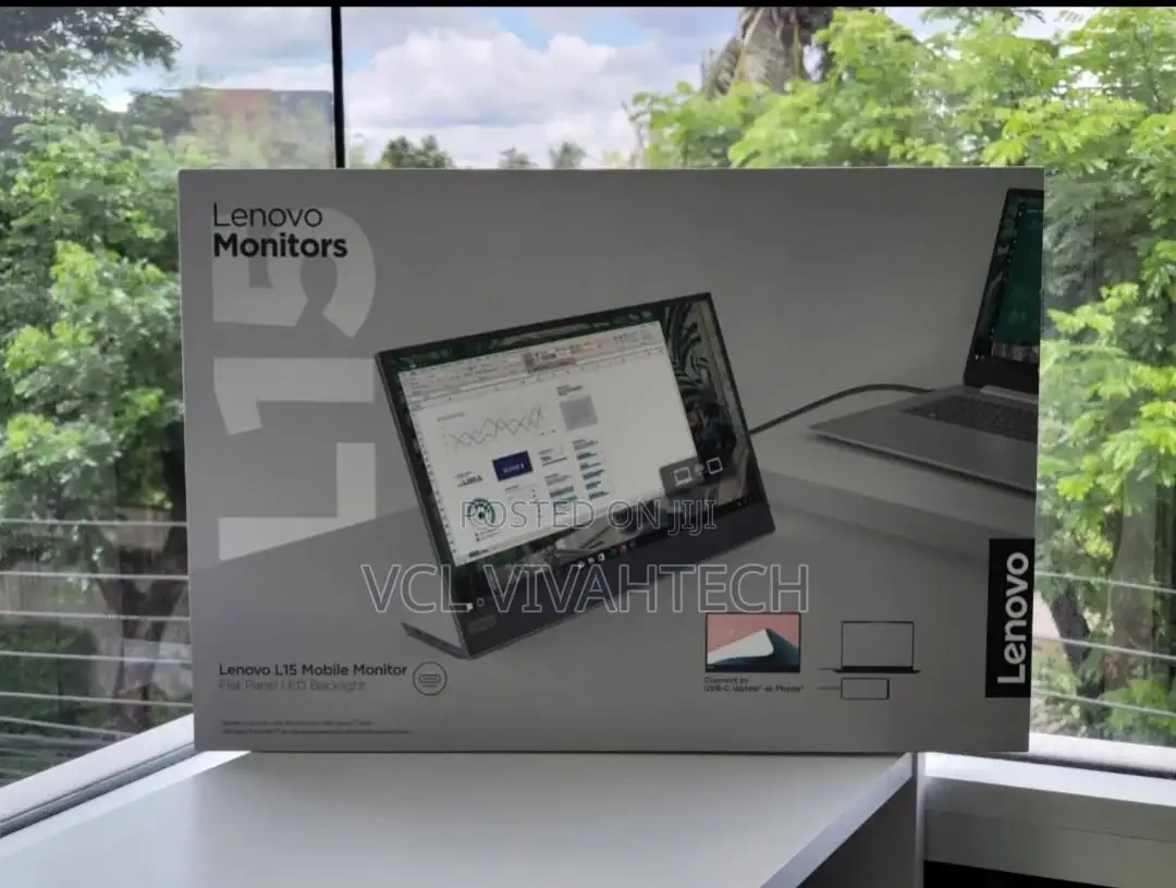 Lenovo L15 15.6" FHD Usb-C Portable Monitor,