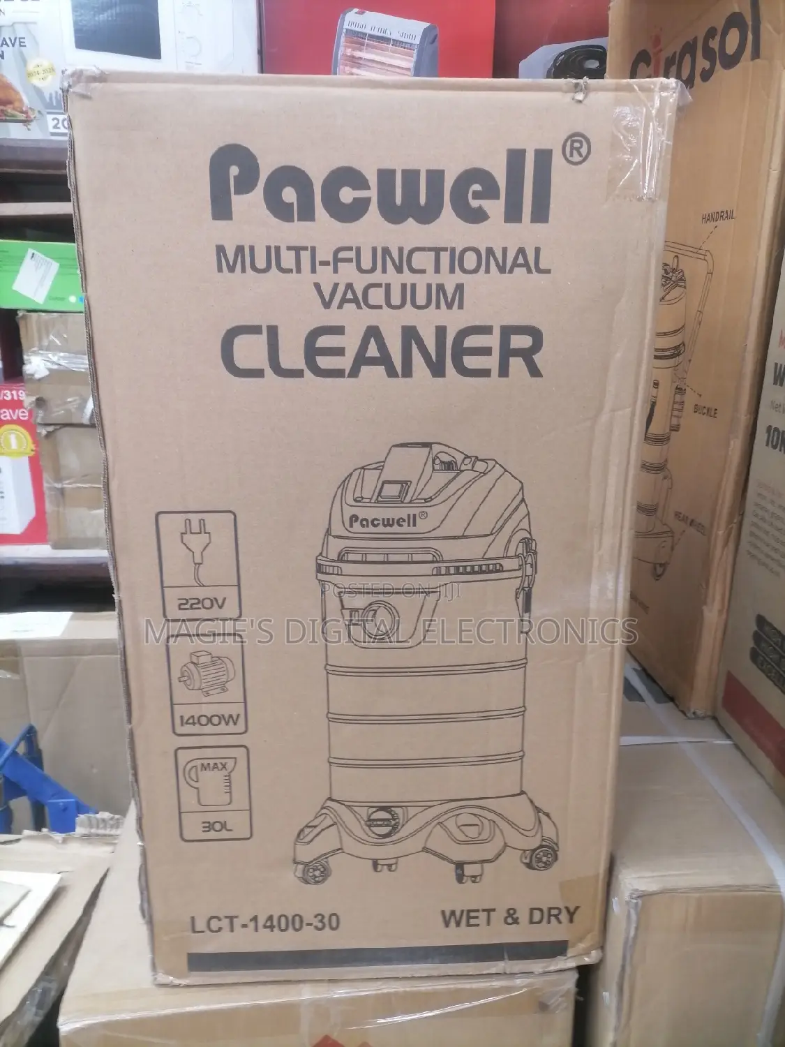 Highly Available Pacwell Vacuum Cleaner 30l