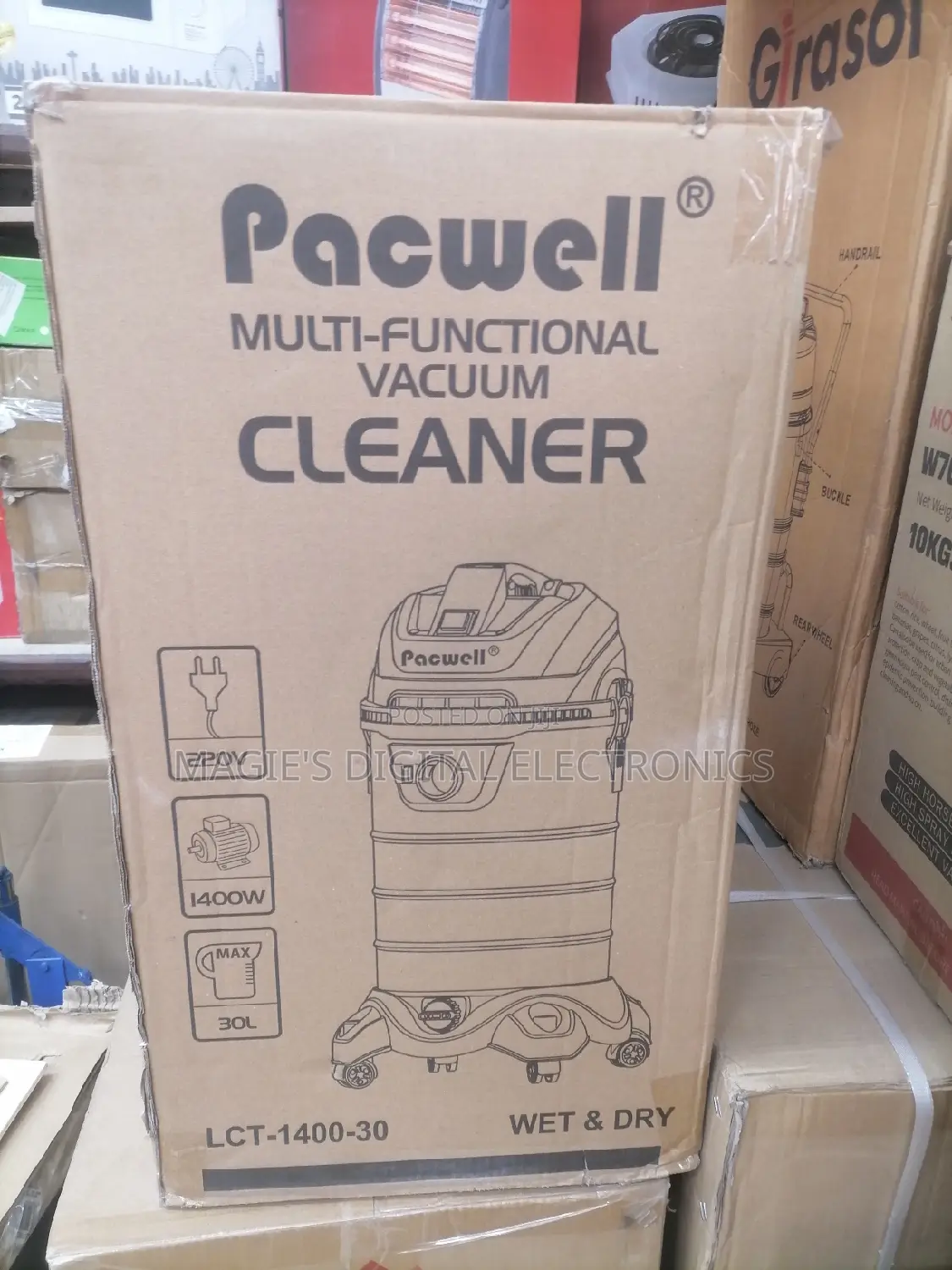 Well Performing 30l Pacwell Vacuum Cleaner