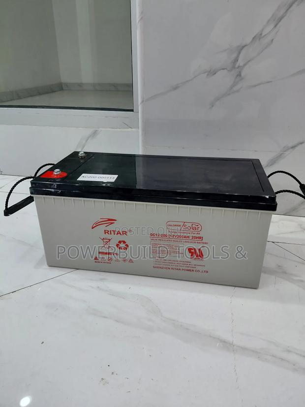 12v Ritar 200ah/20hr Gel Battery