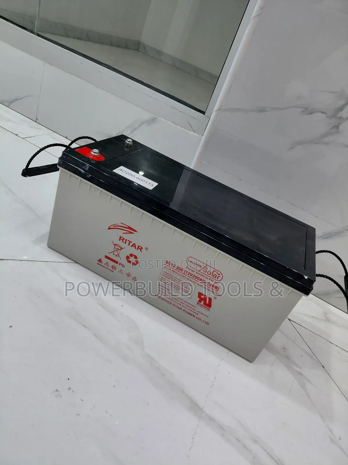 12v Ritar 200ah/20hr Gel Battery