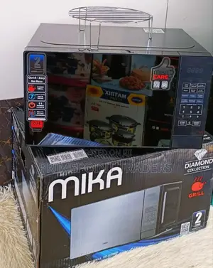 Mika Microwave Oven Grill 20ltr With 1000w Grill Silver