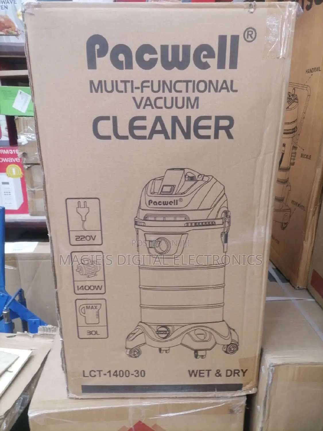 High Standard 30l Pacwell Vacuum Cleaner
