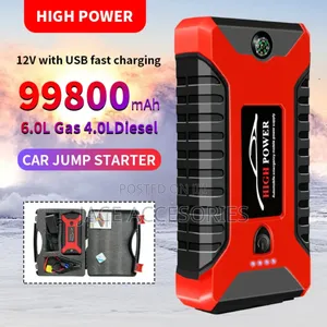 Car Portable Jumpstarter Kit With Tire Inflator
