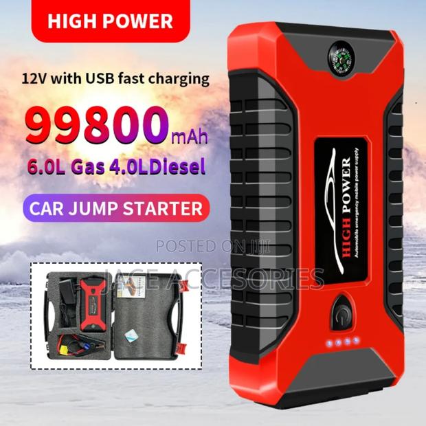Car Portable Jumpstarter Kit With Tire Inflator - thumbnail 2