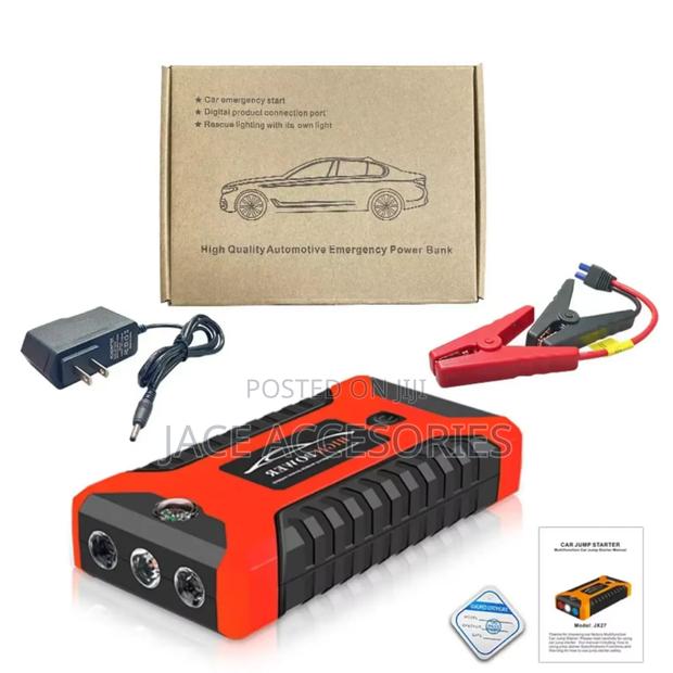 Car Portable Jumpstarter Kit With Tire Inflator - thumbnail 3