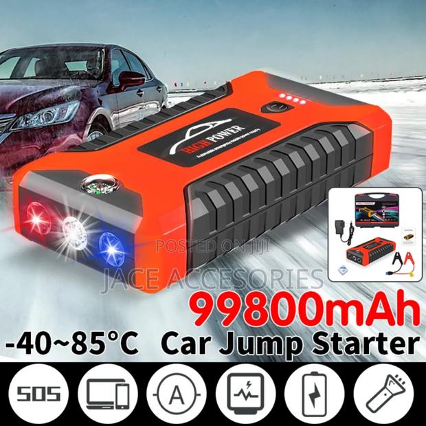 Car Portable Jumpstarter Kit With Tire Inflator - thumbnail 4