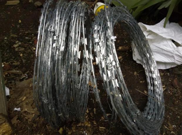 Galvanized Razor Wire - main view