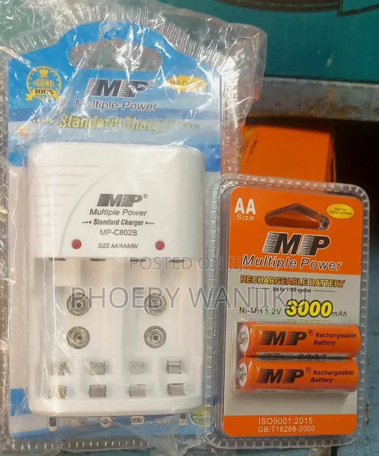 Rechargeable Batteries+Charger