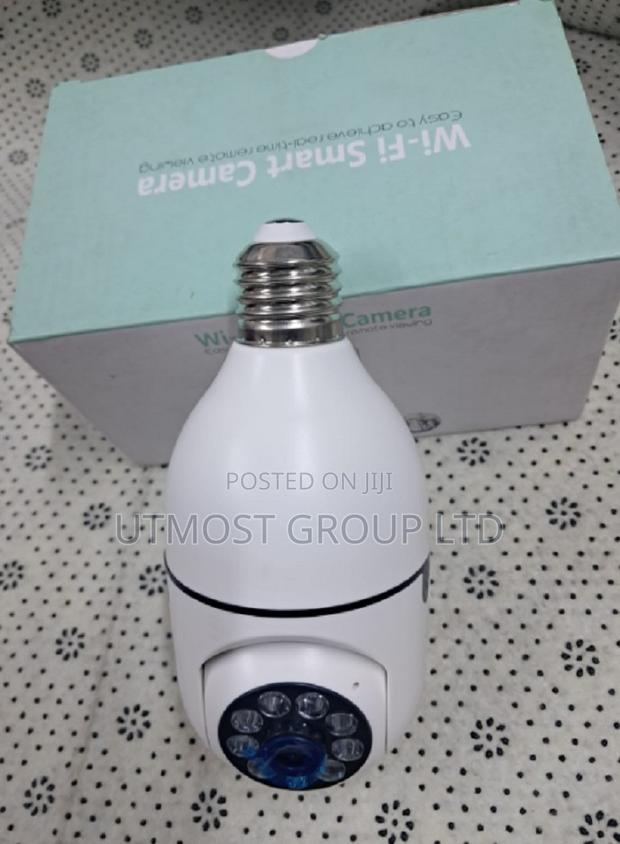( 360° PTZ Light Bulb Camera With Hd Video and Nigh)T Vision