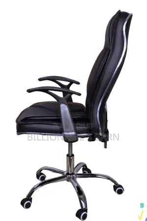 Genuine Executive Leather Office Chair With Armrest