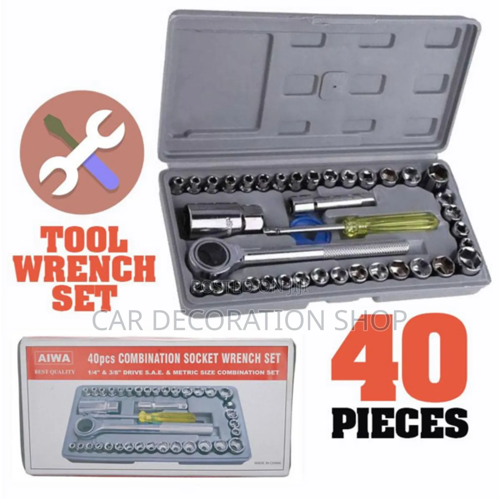 40pcs Multifunctional Auto Repair Kit Toolbox