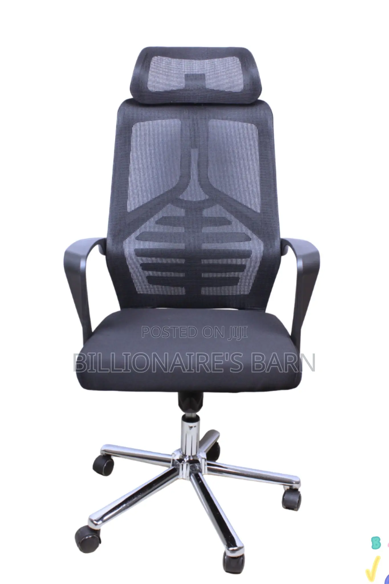 Office; New Mesh Ergonomic Office Chair With Headrest,