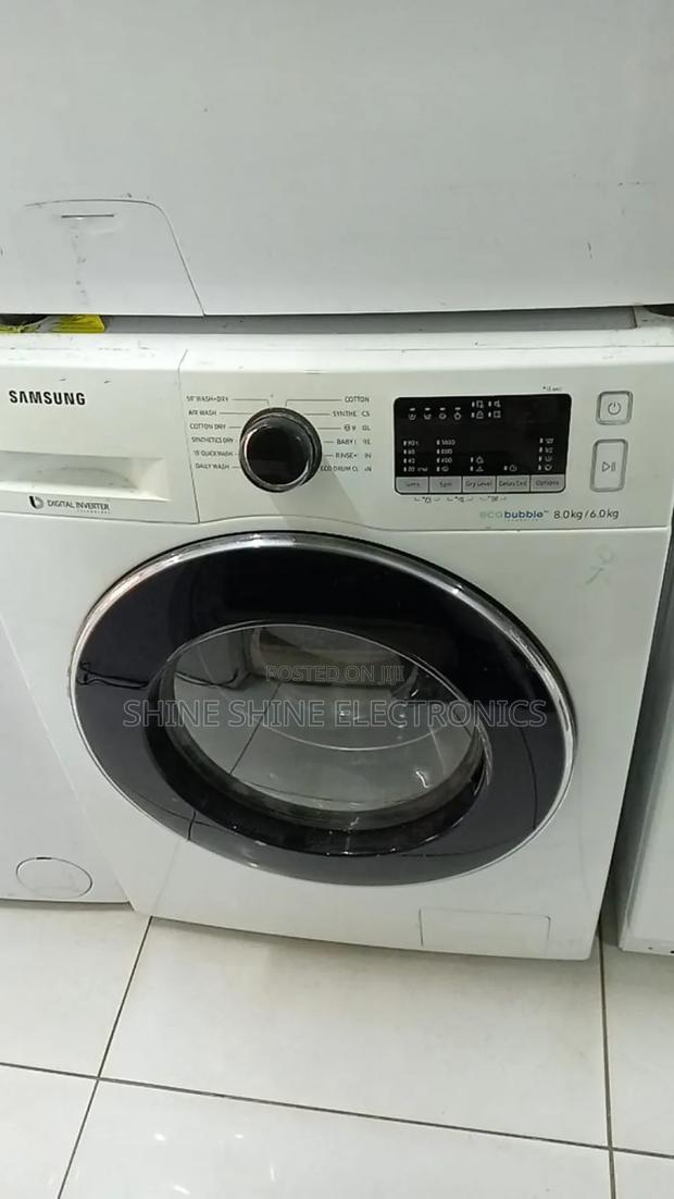 White Samsung Washing Machines - main view