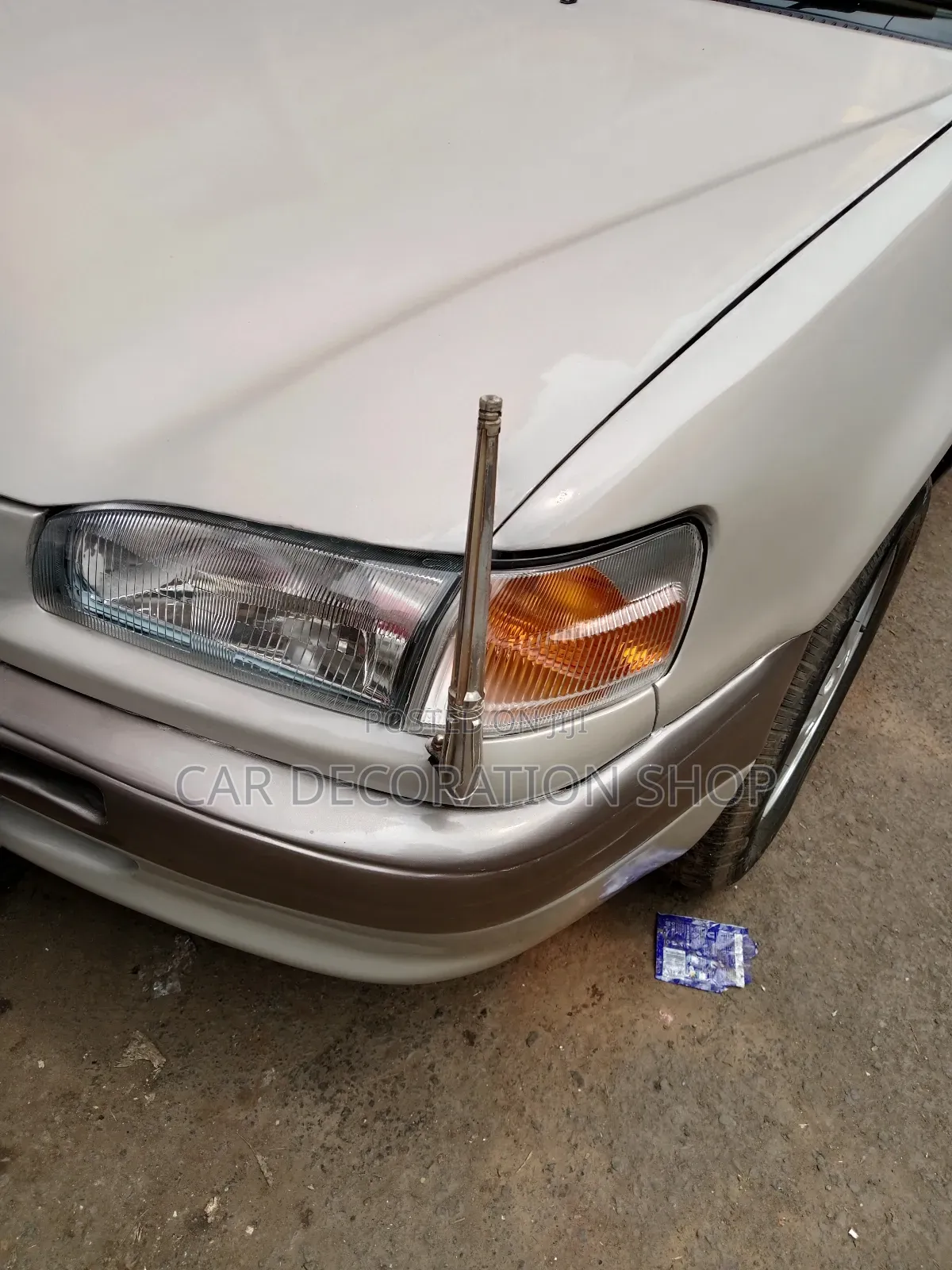 Car Front Bumper Fitted With Corner Pole With Led Light