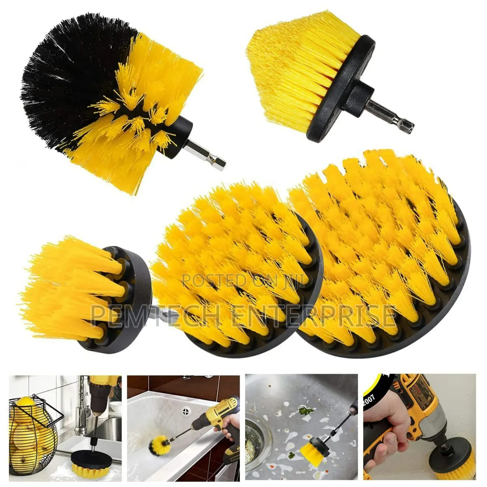 4-Piece Drill Brush Set