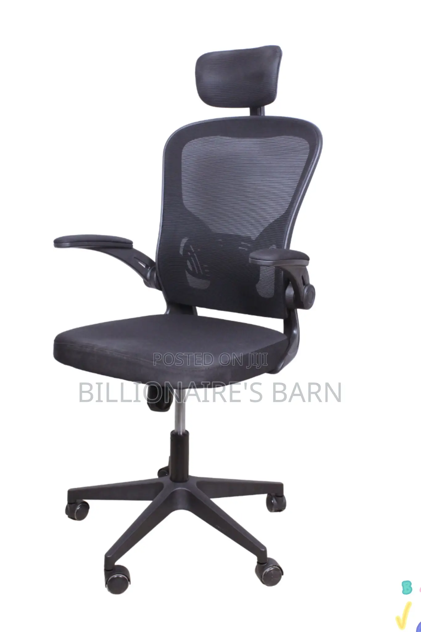 Office, Ergo High Back Gray Mesh Office Chair