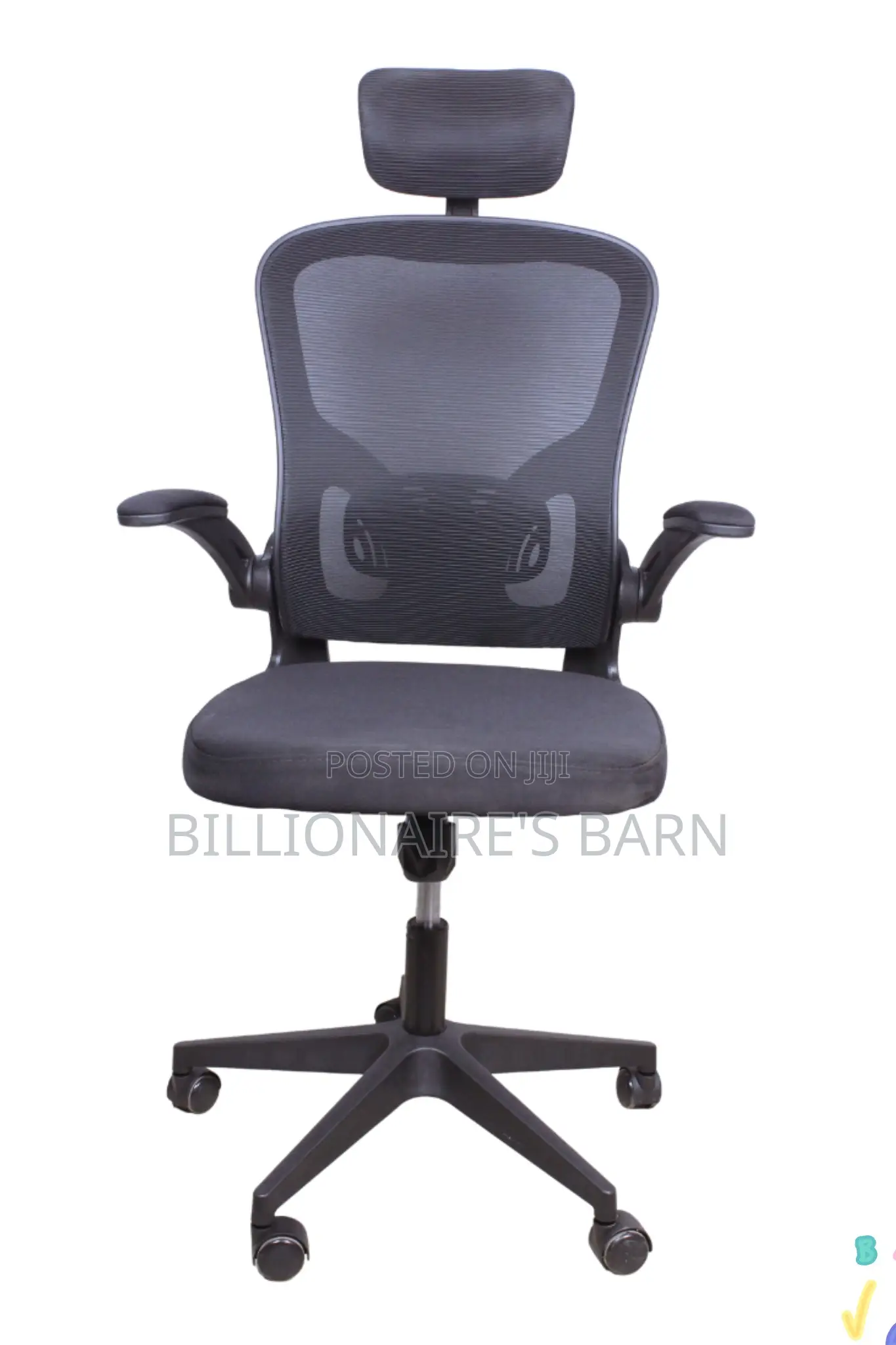 Office, Ergo High Back Gray Mesh Office Chair