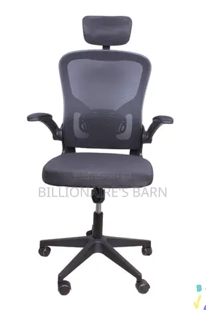 Office, Ergo High Back Gray Mesh Office Chair