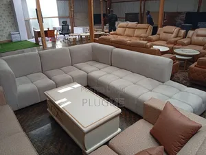 7 Seater Modern Bubble L-Sofa