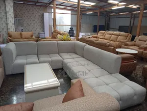 7 Seater Modern Bubble L-Sofa