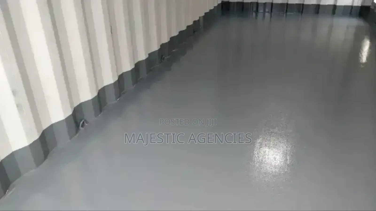 Epoxy Flooring Solution for a 40ft Container.