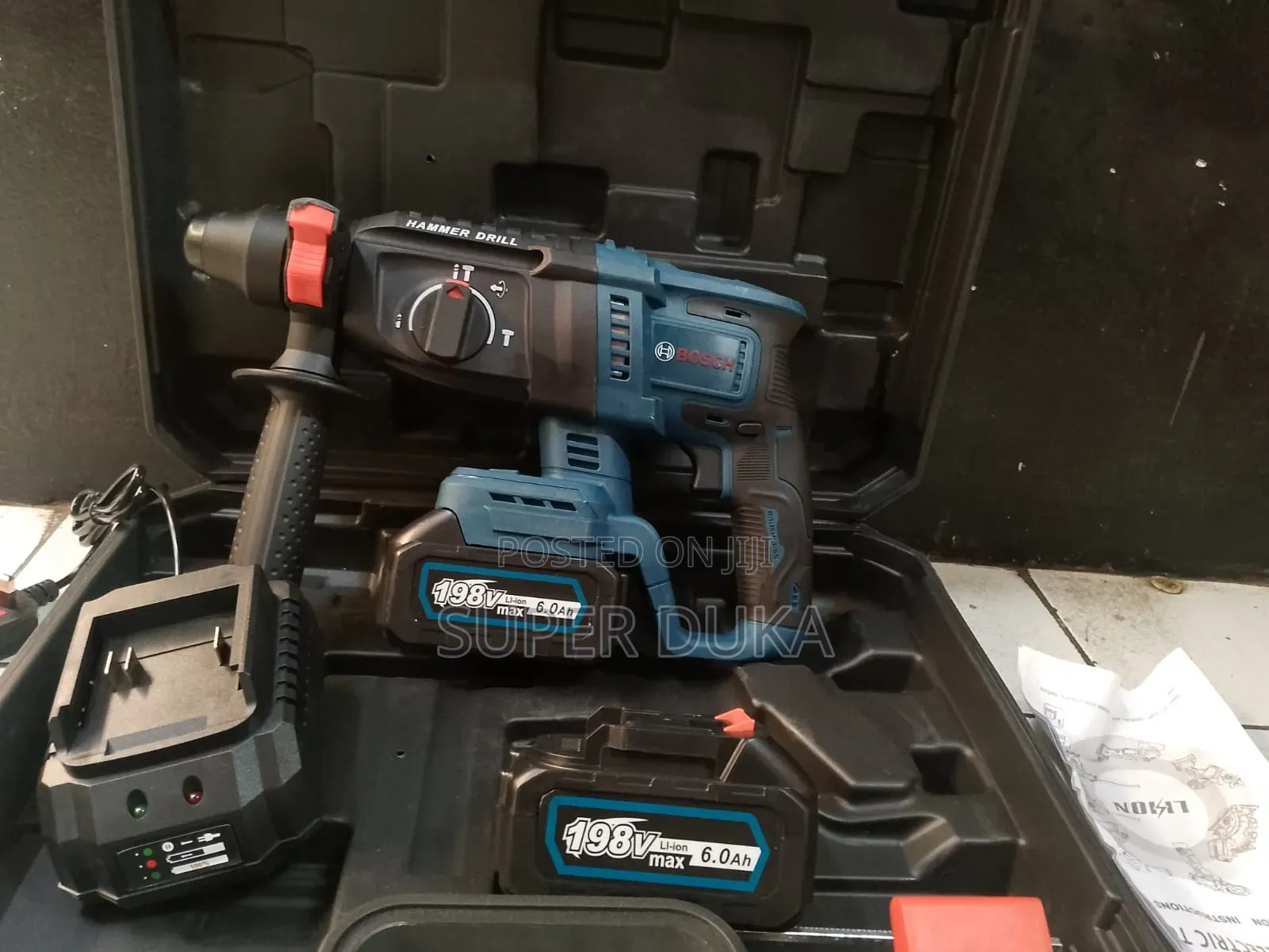 Bosch 198vmax Cordless Rotary Hammer Drill.