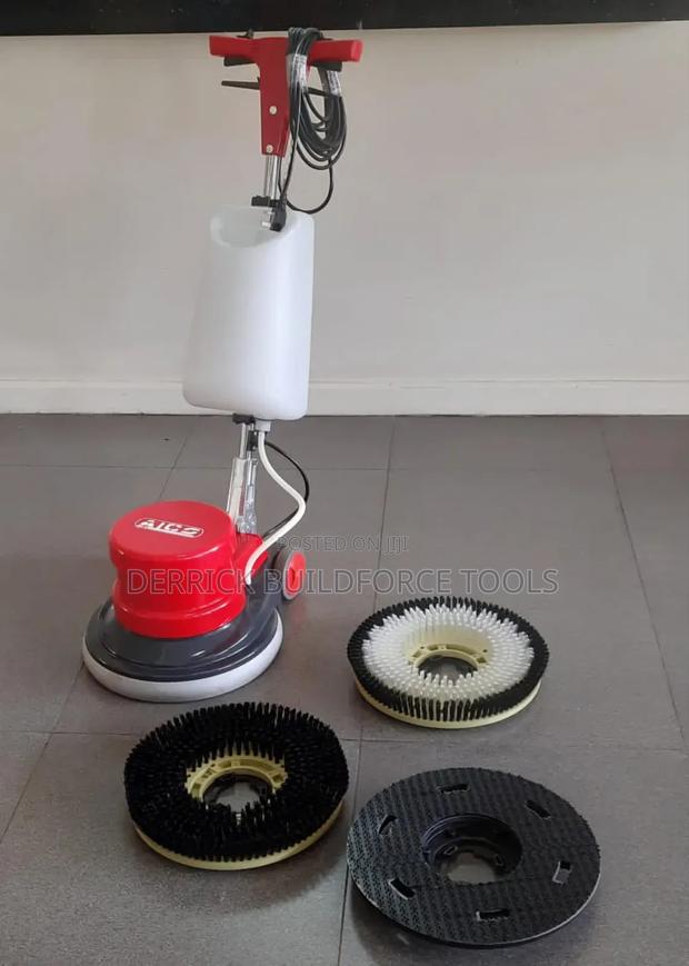 Sc-005 Aico Japan Floor Scrubber With 2 Brushes and Pad - main view