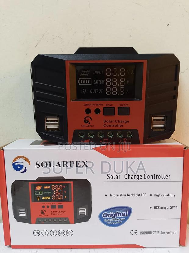 Charge Controller.20a 12v/24v Solar.Led Display.Pwm Solarpex - main view
