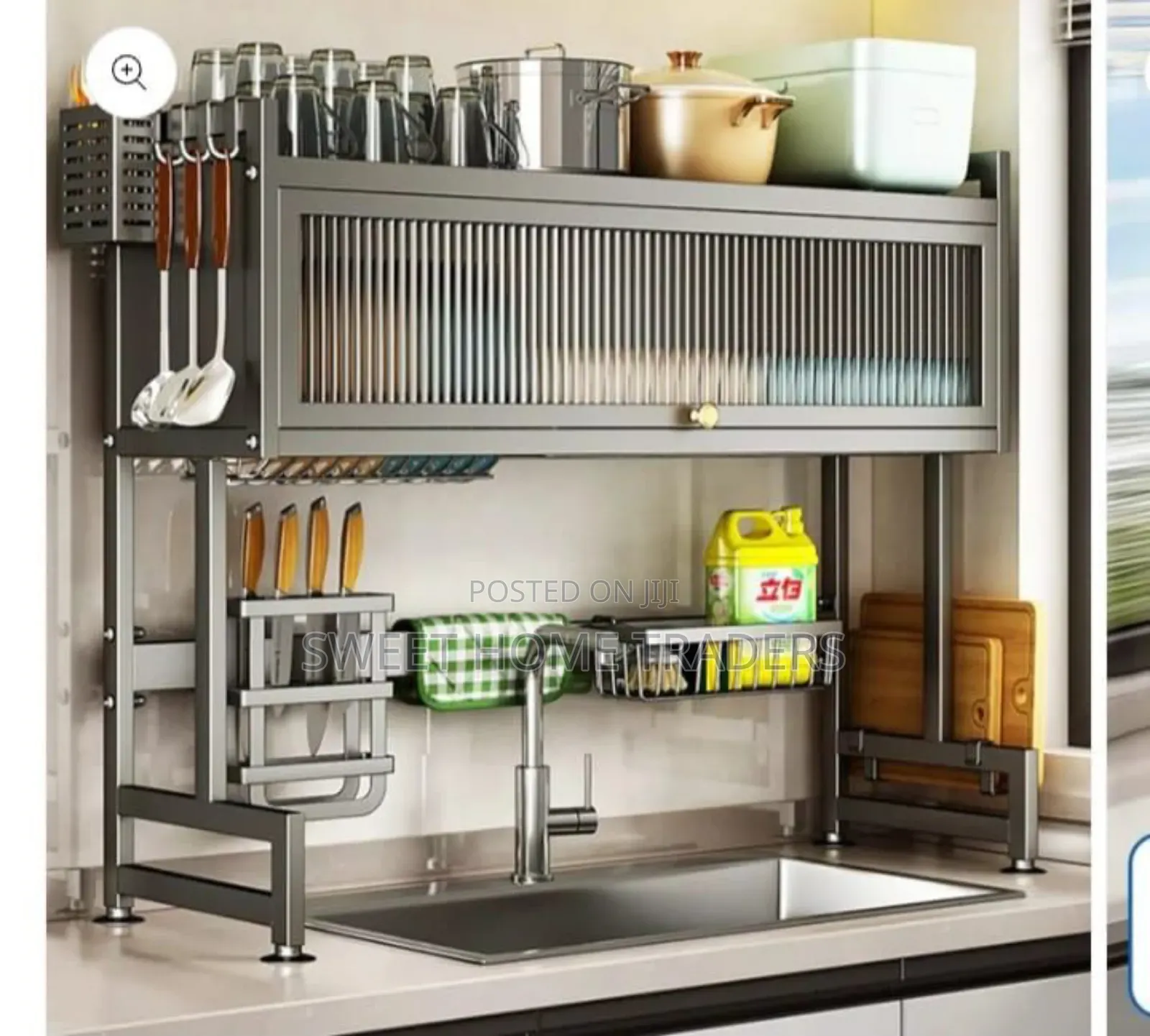 Over the Sink Dishrack With Cover