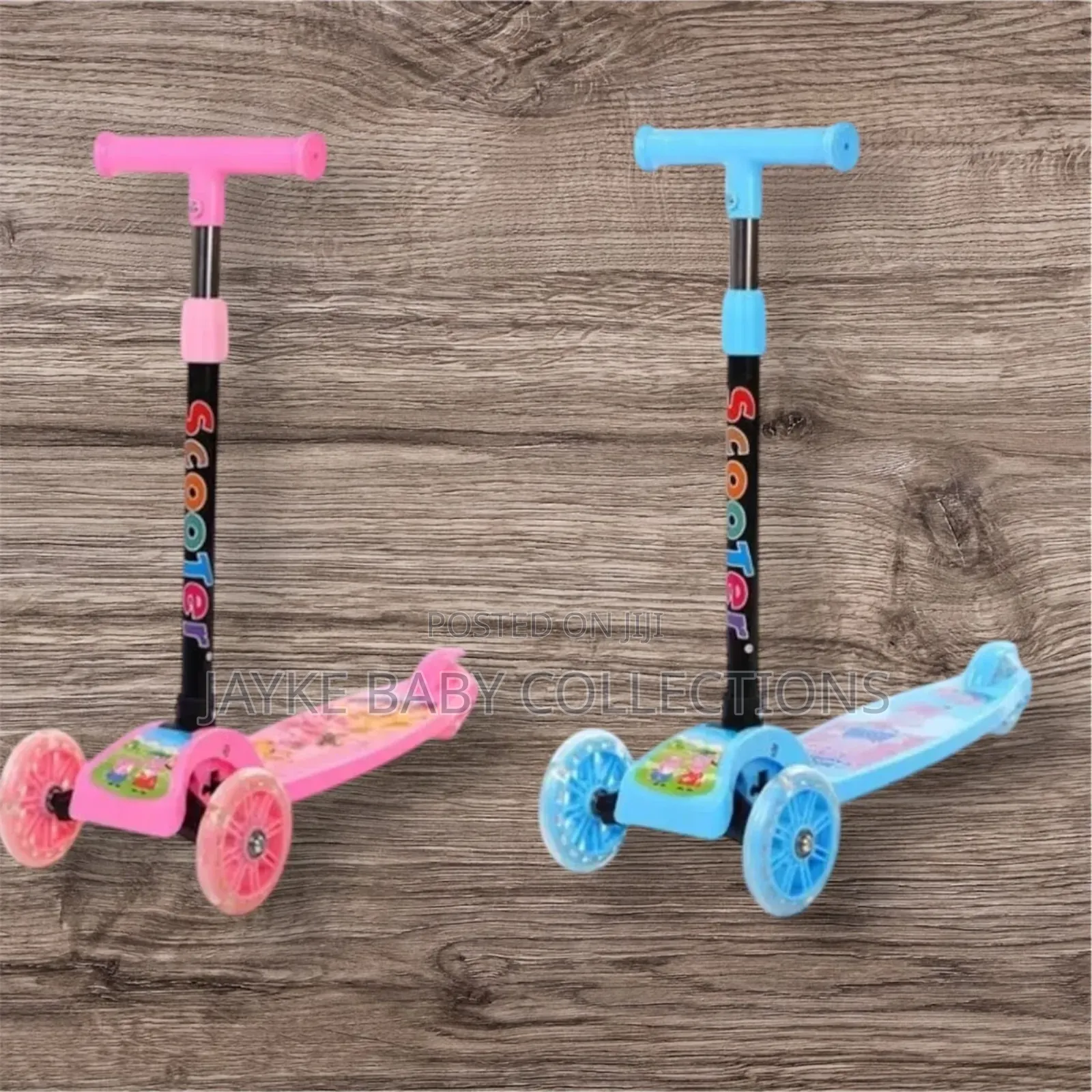 3-Wheel Kids' Scooter With Led Light-Up Wheels