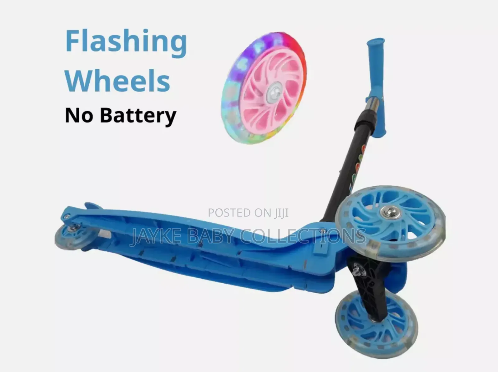 3-Wheel Kids' Scooter With Led Light-Up Wheels