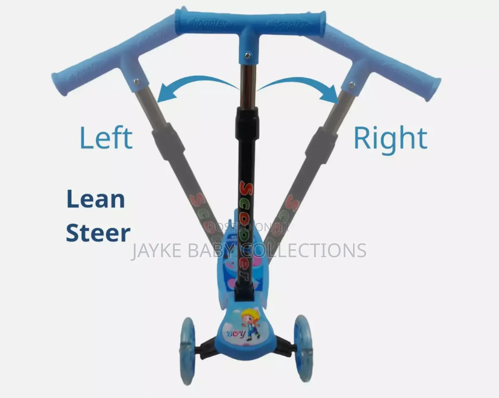 3-Wheel Kids' Scooter With Led Light-Up Wheels