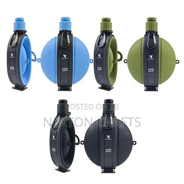 Foldable Silicone Water Bottle With Compass - Retractable