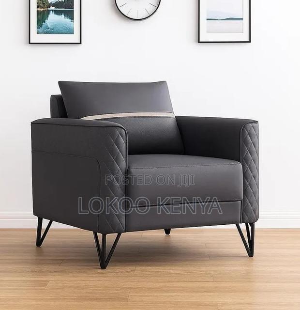 Office Sofa : Modern Luxurious Leather Sofa - thumbnail 3