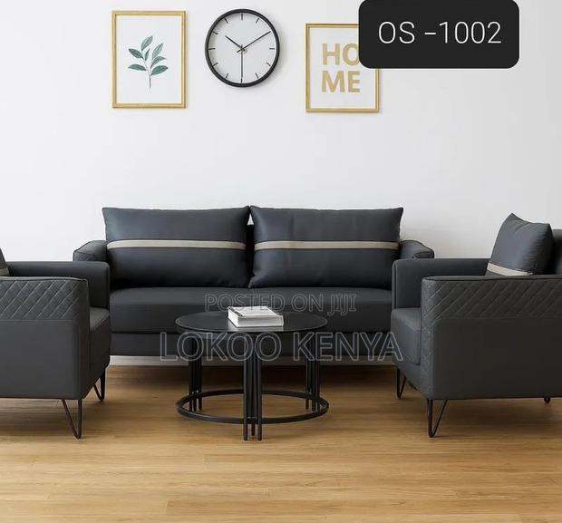 Office Sofa : Modern Luxurious Leather Sofa - thumbnail 6