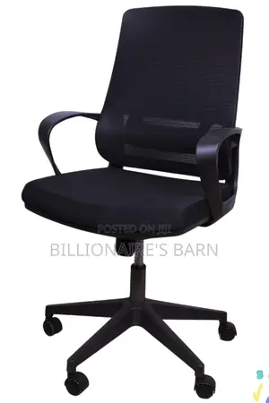 Office Chair; Black White Ergonomic Mesh Comfortable Chair