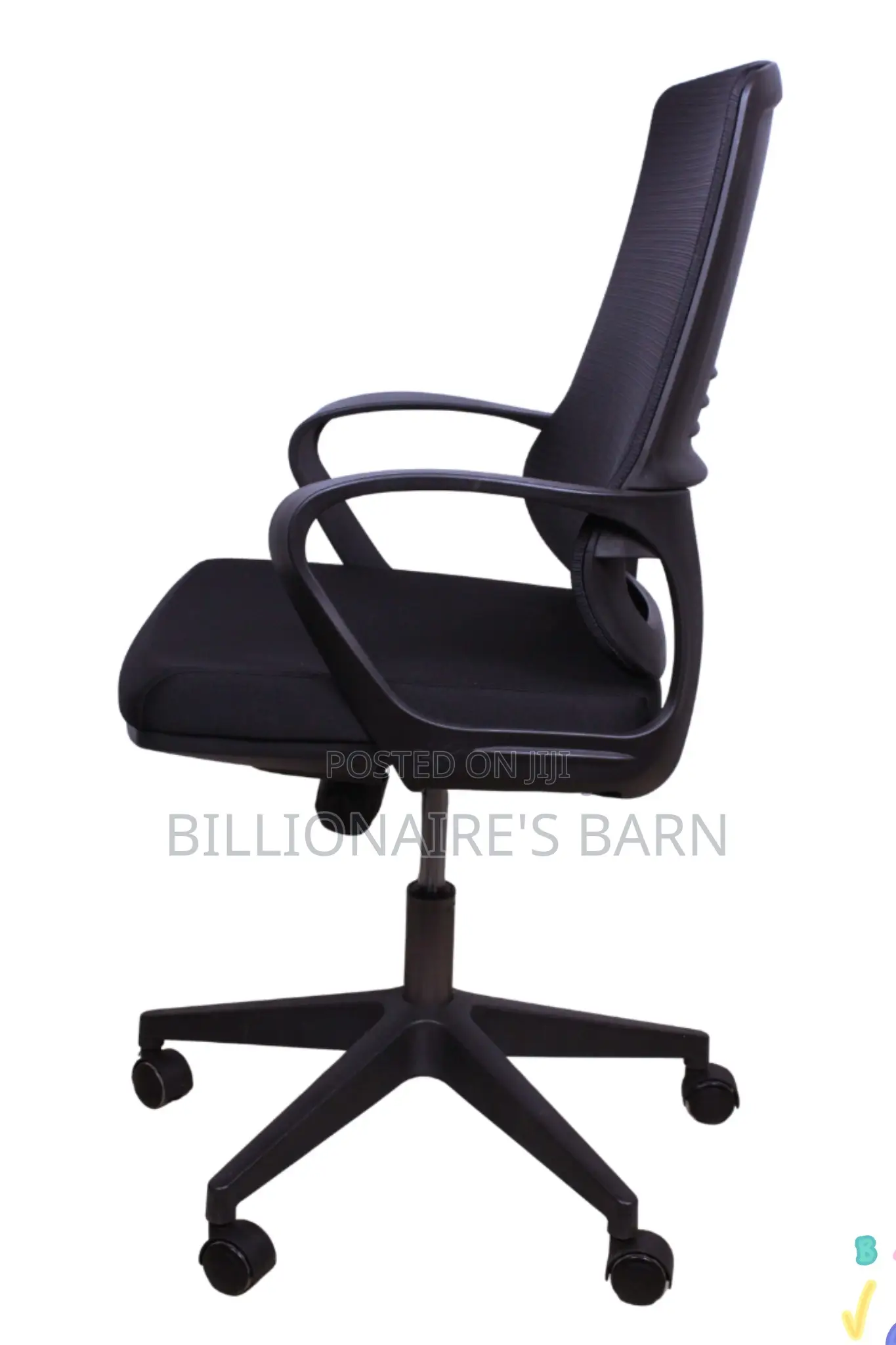 Office Chair; Black White Ergonomic Mesh Comfortable Chair