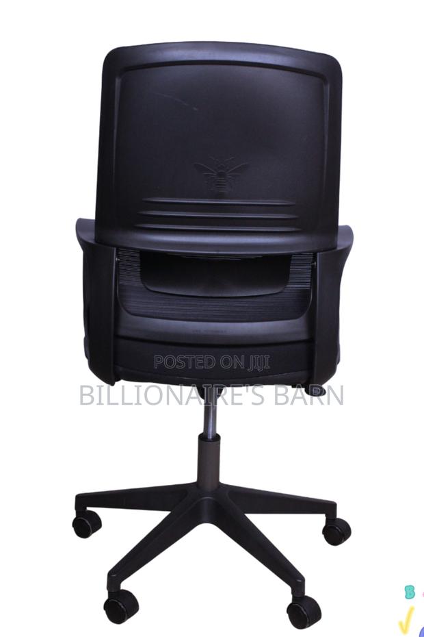 Office Chair; Black White Ergonomic Mesh Comfortable Chair - thumbnail 3