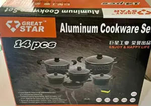 Sleek, Ready to Cook – 14-Piece Great Star Cookware Set