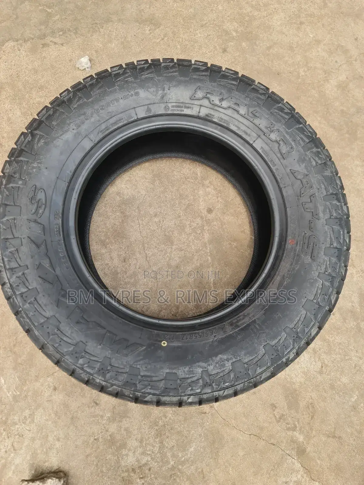 265 /65 R17 Maxxis Tyres. (All Terrrain) 781.