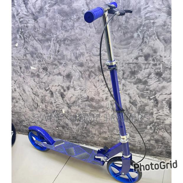 Foldable Metallic Scooter With Breaks