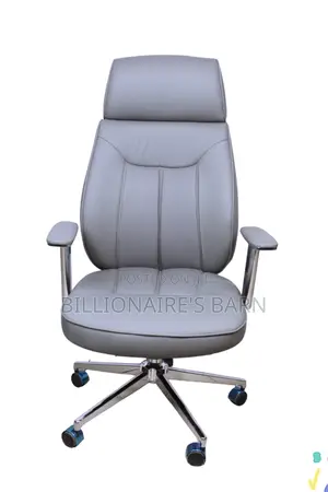 Office Chair; Art Deco Dove Grey Mesh Chair