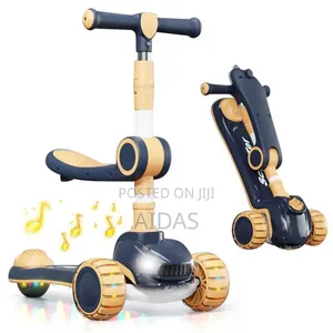 3-Wheel Kids Scooter With Seat – Adjustable – Ages 2–8