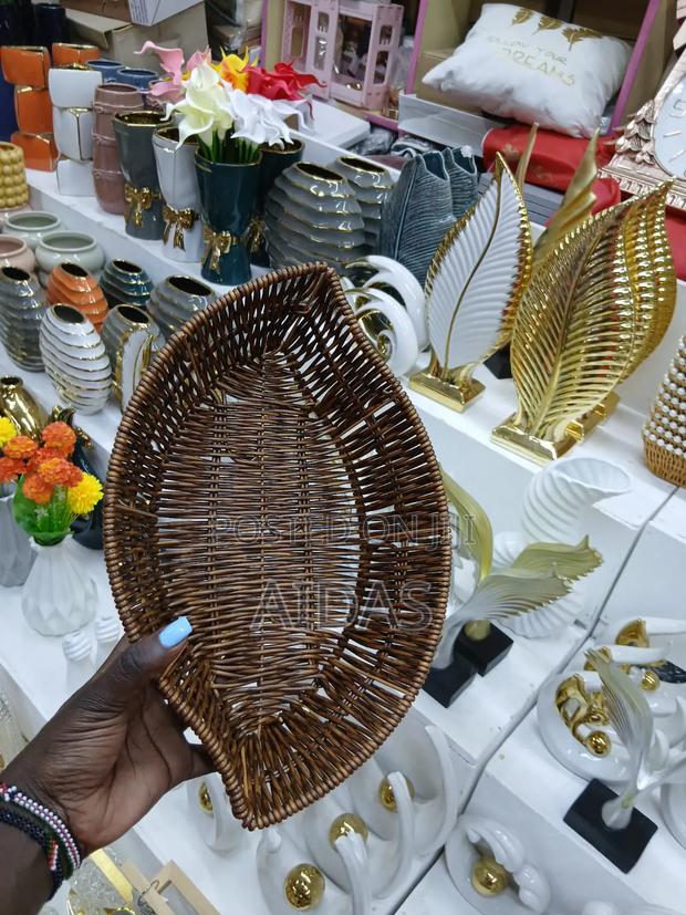 Small Woven Tray – Decorative Functional – Home Décor - thumbnail 2