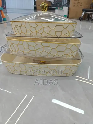 3pcs Melamine Serving Bowls With Lids Storage Serving Set