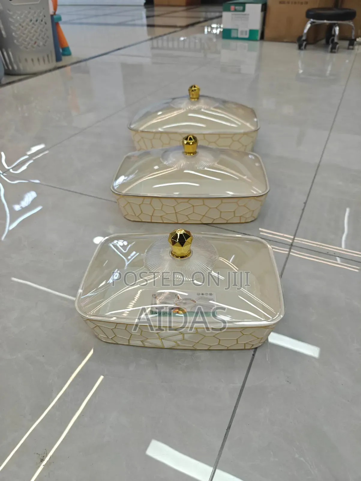 3pcs Melamine Serving Bowls With Lids Storage Serving Set