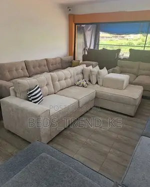Crafted 6 Seater L Sofa Set